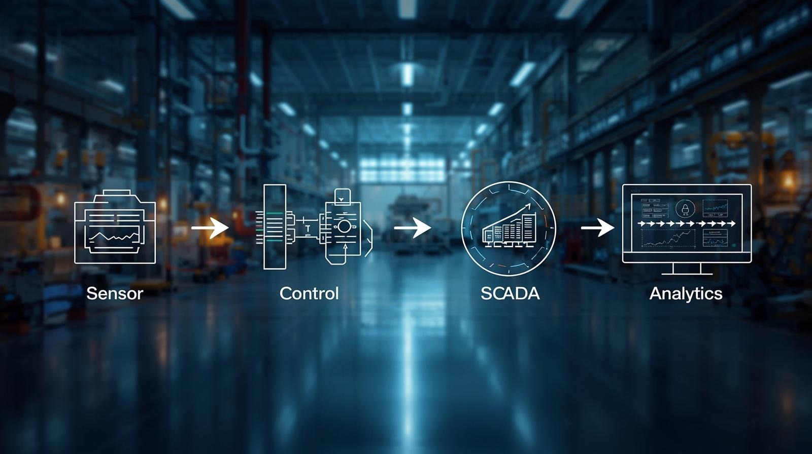 Sensor → Control → SCADA → Analytics: Understanding the Industrial Automation Data Flow